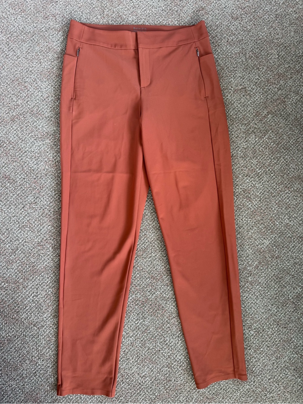 Athleta Stellar Skinny Trousers - Rust